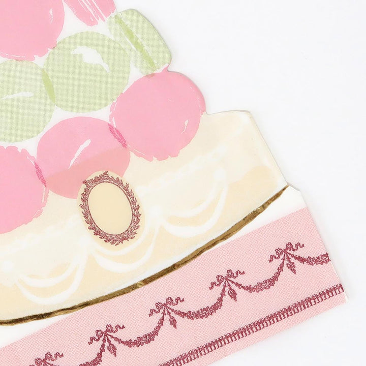 Meri Meri x Ladurée Paris Macaron Pyramid Party Napkins x 16 | Meri Me party napkins Meri Meri x Ladurée Paris Macaron Pyramid Party Napkins x 16
