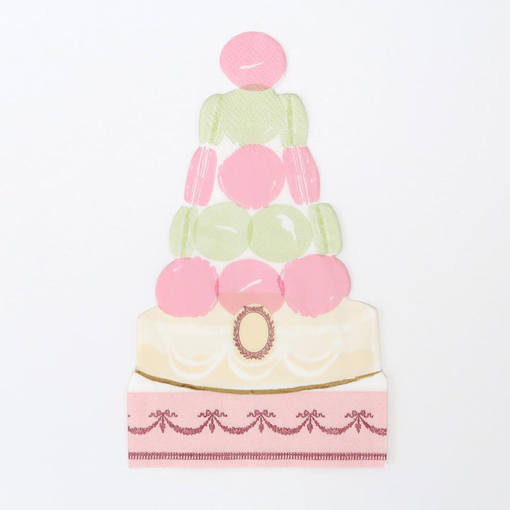 Meri Meri x Ladurée Paris Macaron Pyramid Party Napkins x 16 | Meri Me party napkins Meri Meri x Ladurée Paris Macaron Pyramid Party Napkins x 16