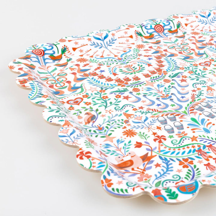 Meri Meri x Liberty 12 Days of Christmas Small Tray Tableware Meri Meri x Liberty 12 Days of Christmas Small Tray