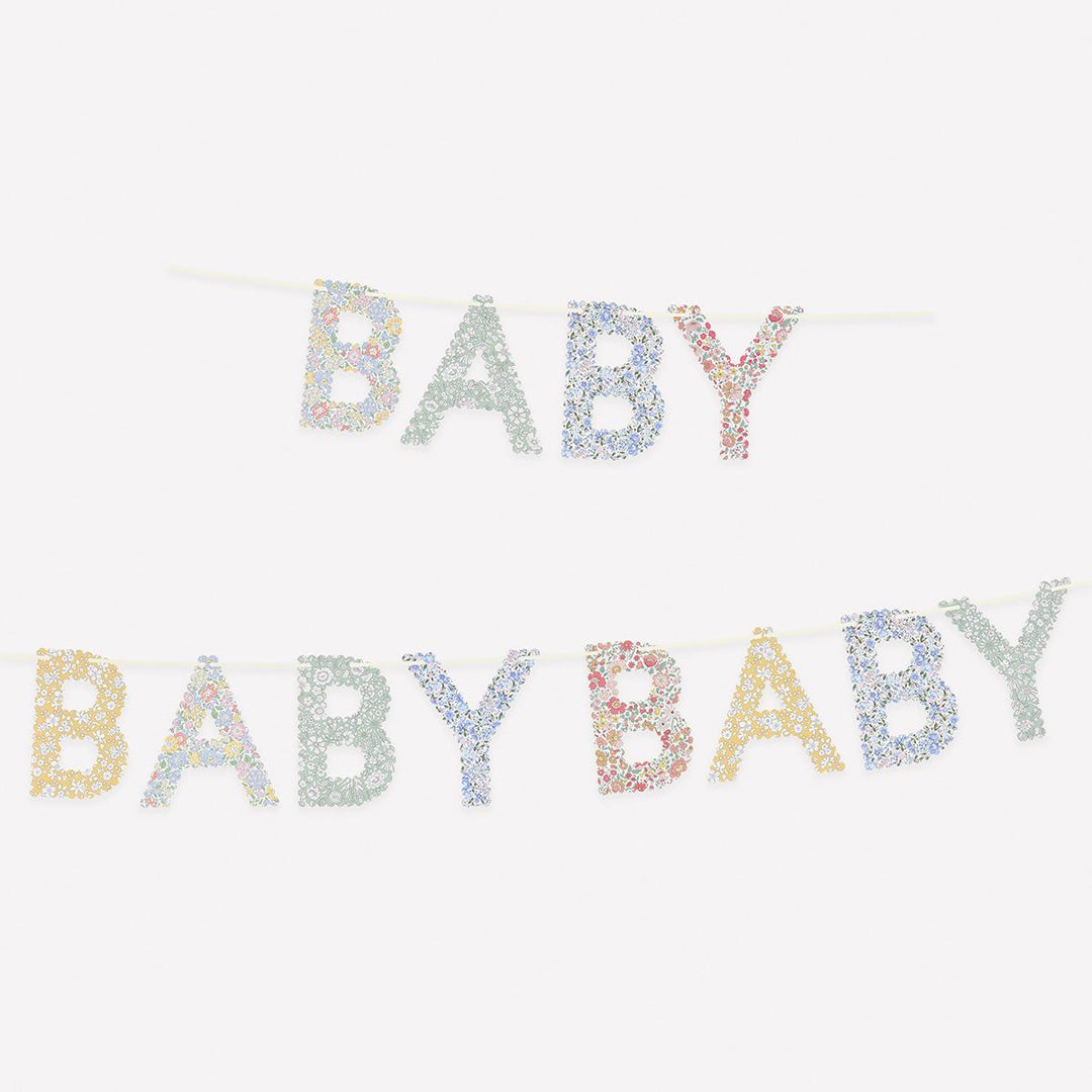 Meri Meri x Liberty Baby Shower Garland Bunting Meri Meri x Liberty Baby Shower Garland