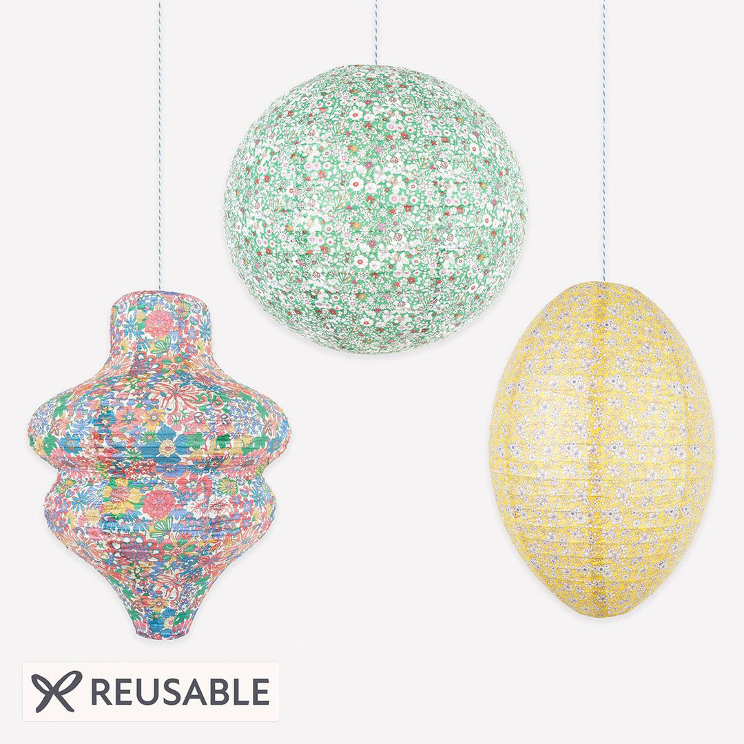 Meri Meri x Liberty Bright Lanterns x 3 | Party Decorations UK Party Decorations Meri Meri x Liberty Bright Lanterns x 3