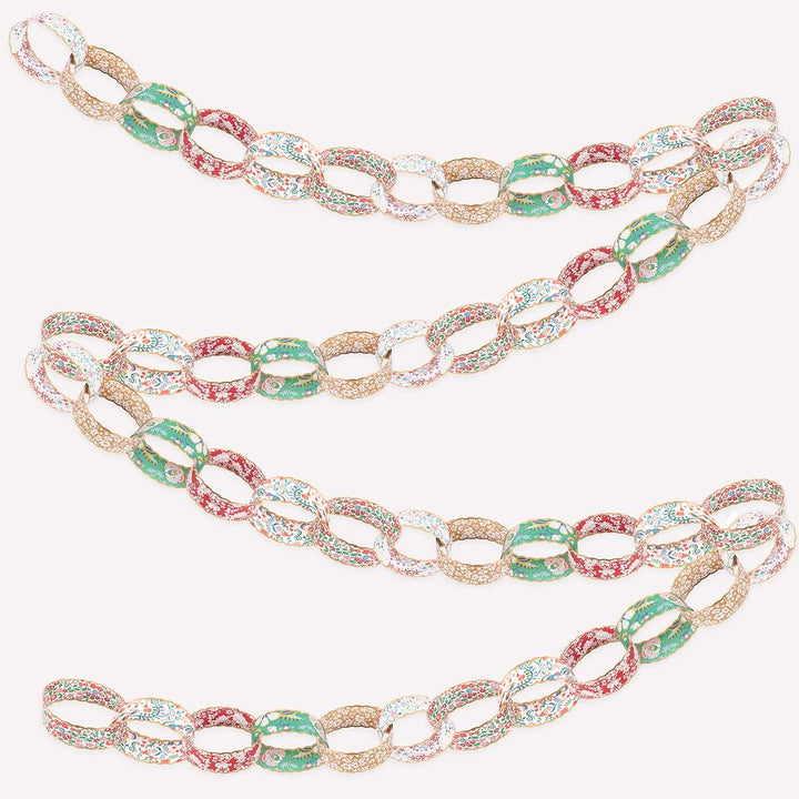 Meri Meri x Liberty Christmas Paper Chains Set Bunting Meri Meri x Liberty Christmas Paper Chains Set