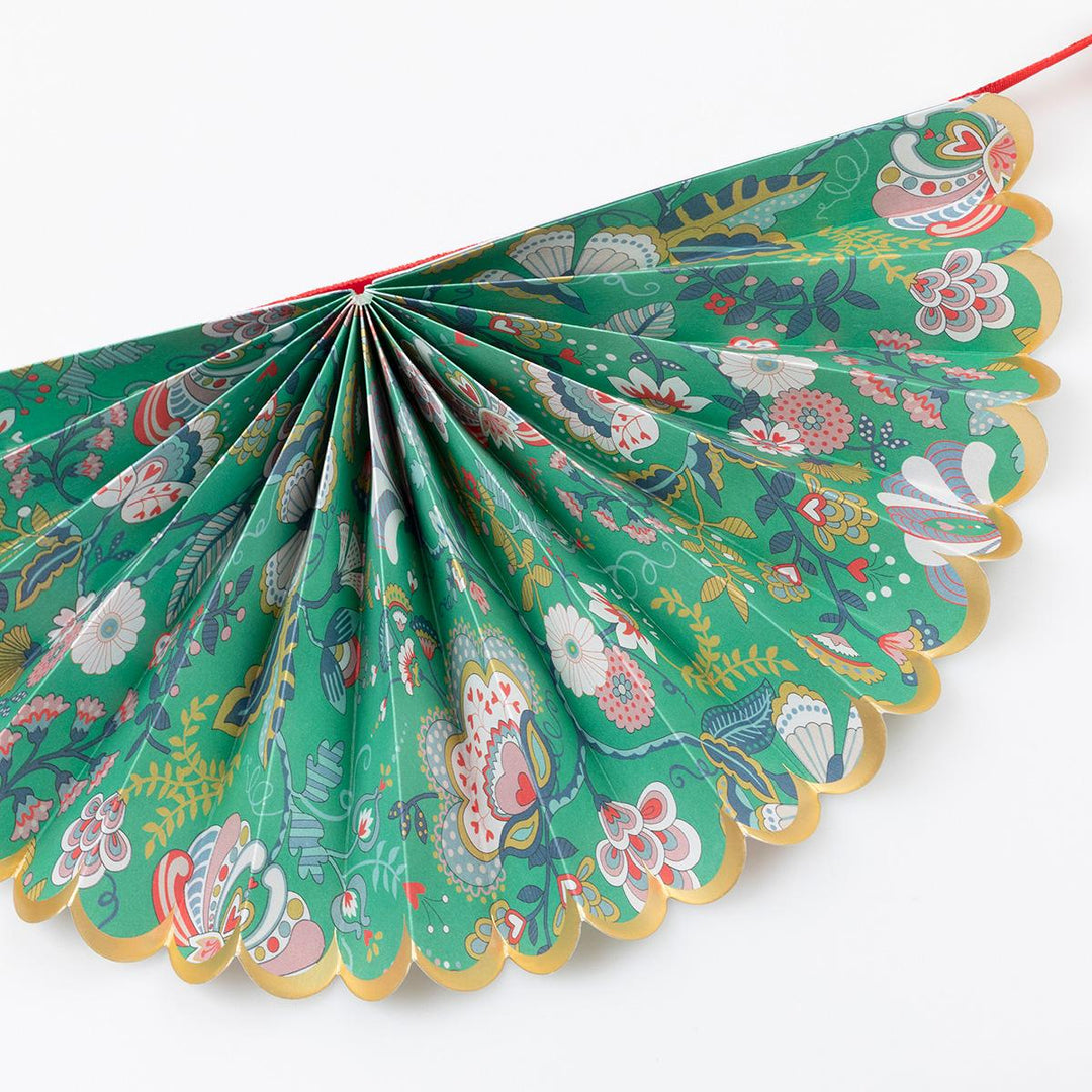 Meri Meri x Liberty Fan Party Garland Bunting Meri Meri x Liberty Fan Party Garland