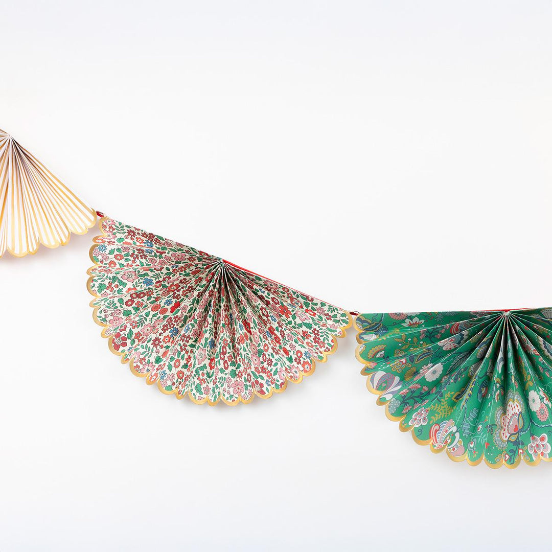 Meri Meri x Liberty Fan Party Garland Bunting Meri Meri x Liberty Fan Party Garland