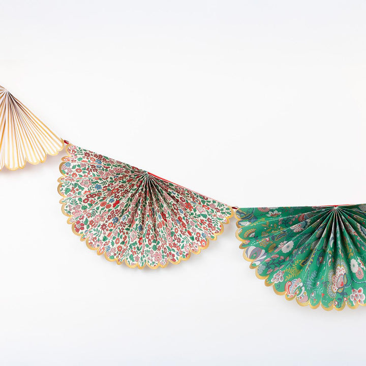 Meri Meri x Liberty Fan Party Garland Bunting Meri Meri x Liberty Fan Party Garland