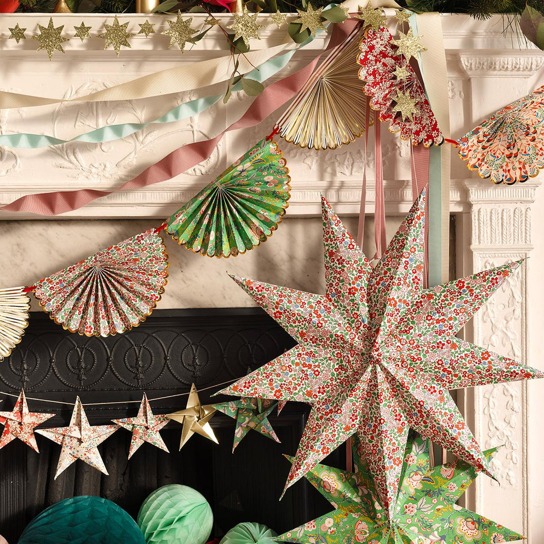 Meri Meri x Liberty Fan Party Garland Bunting Meri Meri x Liberty Fan Party Garland