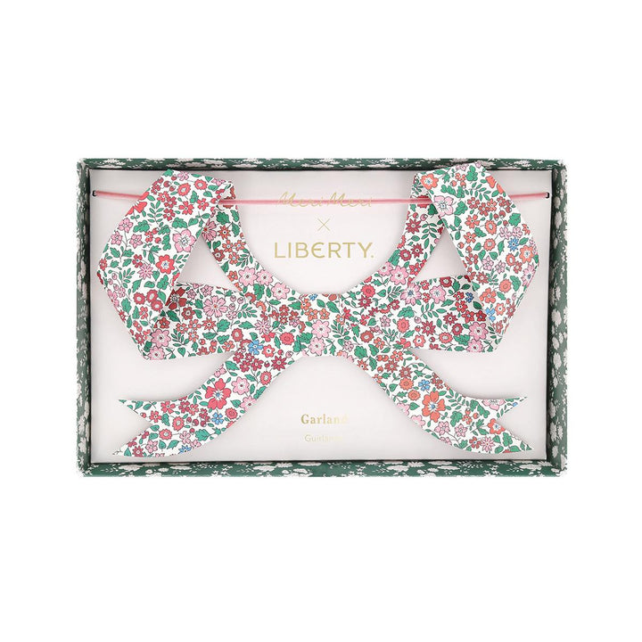 Meri Meri x Liberty Festive Bow Party Garland Bunting Meri Meri x Liberty Festive Bow Party Garland