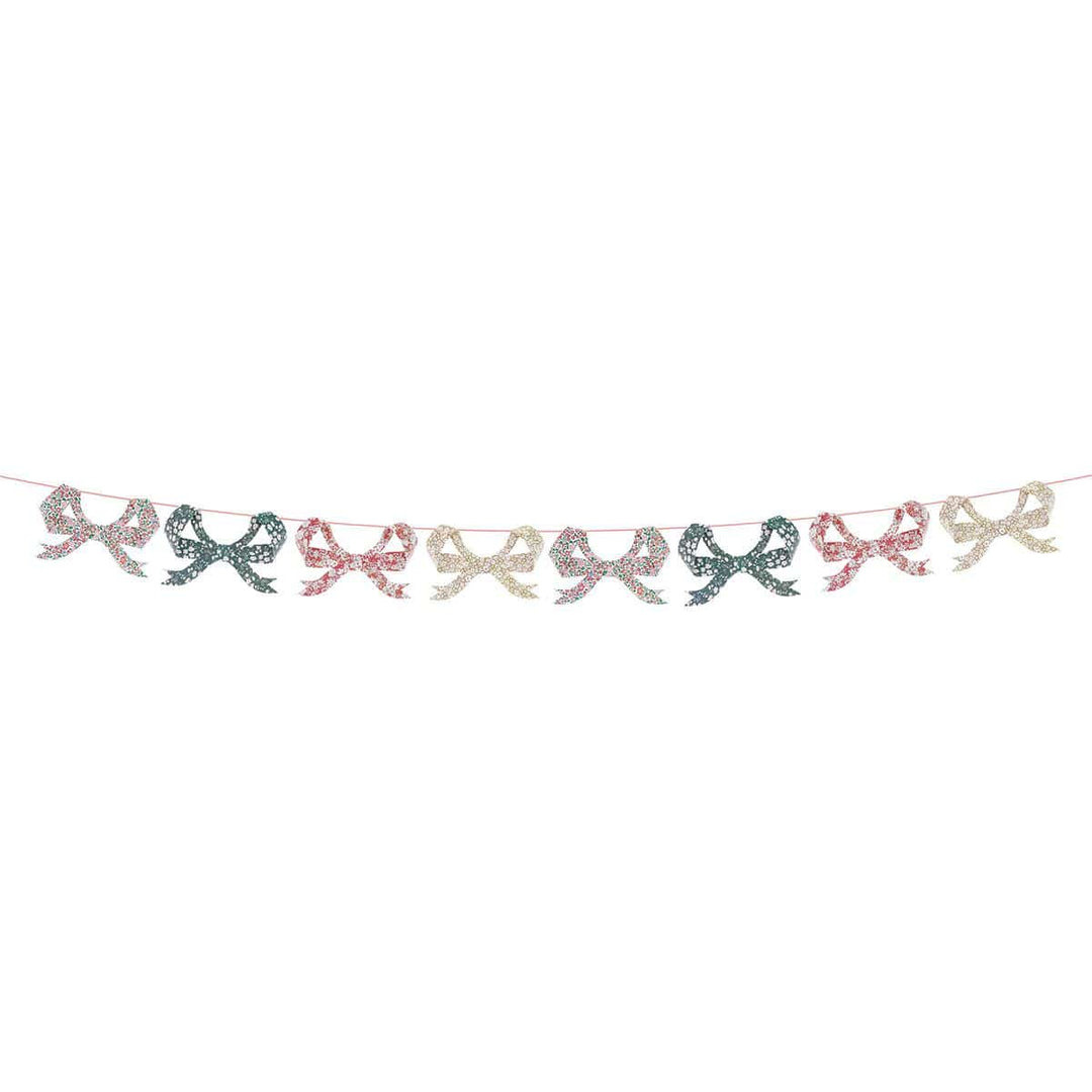 Meri Meri x Liberty Festive Bow Party Garland Bunting Meri Meri x Liberty Festive Bow Party Garland