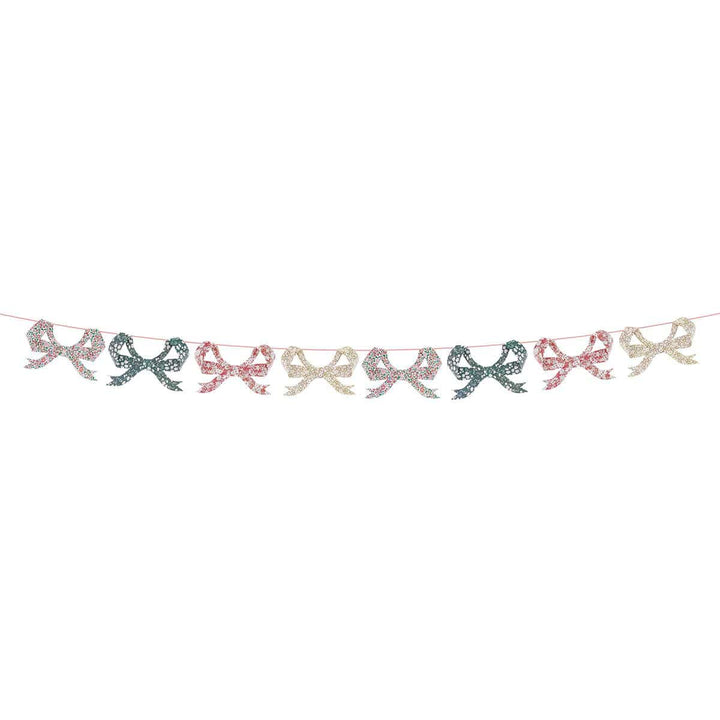 Meri Meri x Liberty Festive Bow Party Garland Bunting Meri Meri x Liberty Festive Bow Party Garland