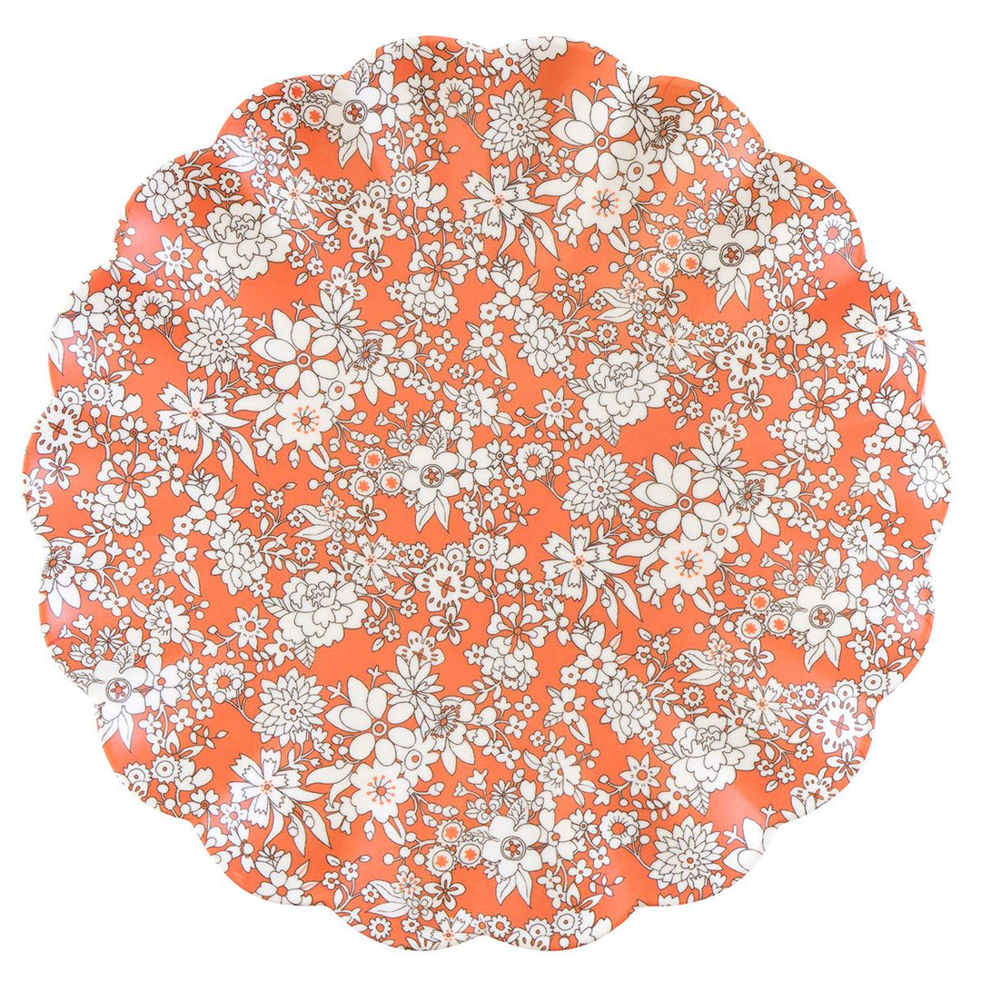 Meri Meri x Liberty Garden Party Reusable Large Plates x 6 | Tableware UK Tableware Meri Meri x Liberty Garden Party Reusable Large Plates x 6