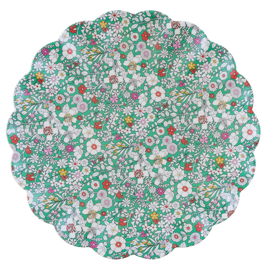Meri Meri x Liberty Garden Party Reusable Large Plates x 6 | Tableware UK Tableware Meri Meri x Liberty Garden Party Reusable Large Plates x 6
