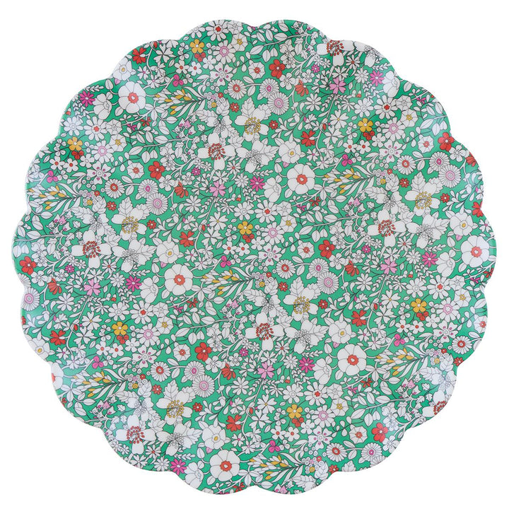Meri Meri x Liberty Garden Party Reusable Large Plates x 6 | Tableware UK Tableware Meri Meri x Liberty Garden Party Reusable Large Plates x 6