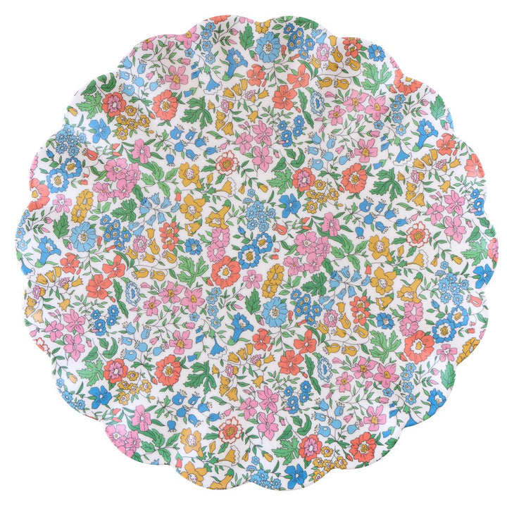 Meri Meri x Liberty Garden Party Reusable Large Plates x 6 | Tableware UK Tableware Meri Meri x Liberty Garden Party Reusable Large Plates x 6