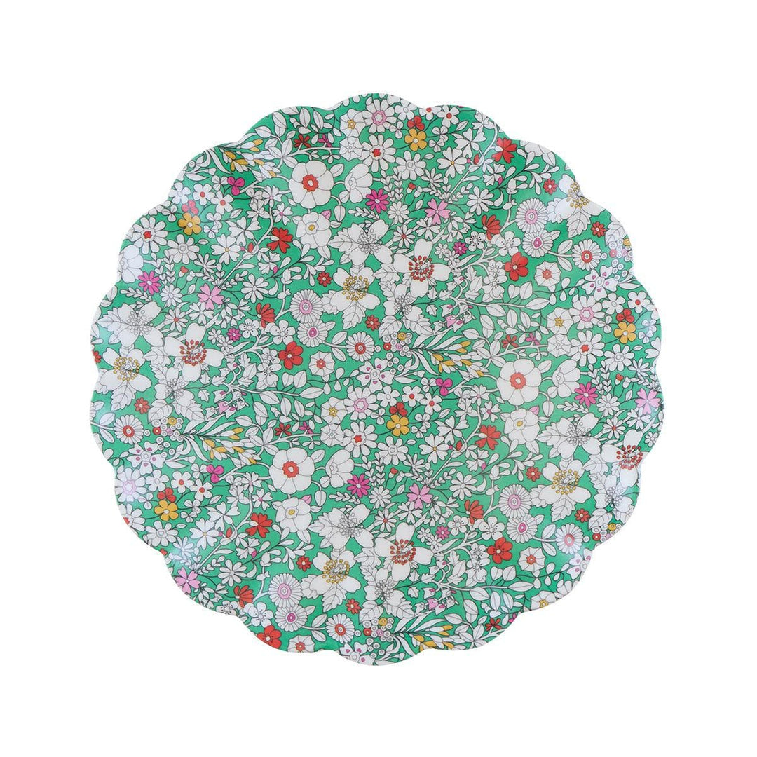 Meri Meri x Liberty Garden Party Reusable Small Plates x 6 | Tableware UK Tableware Meri Meri x Liberty Garden Party Reusable Small Plates x 6