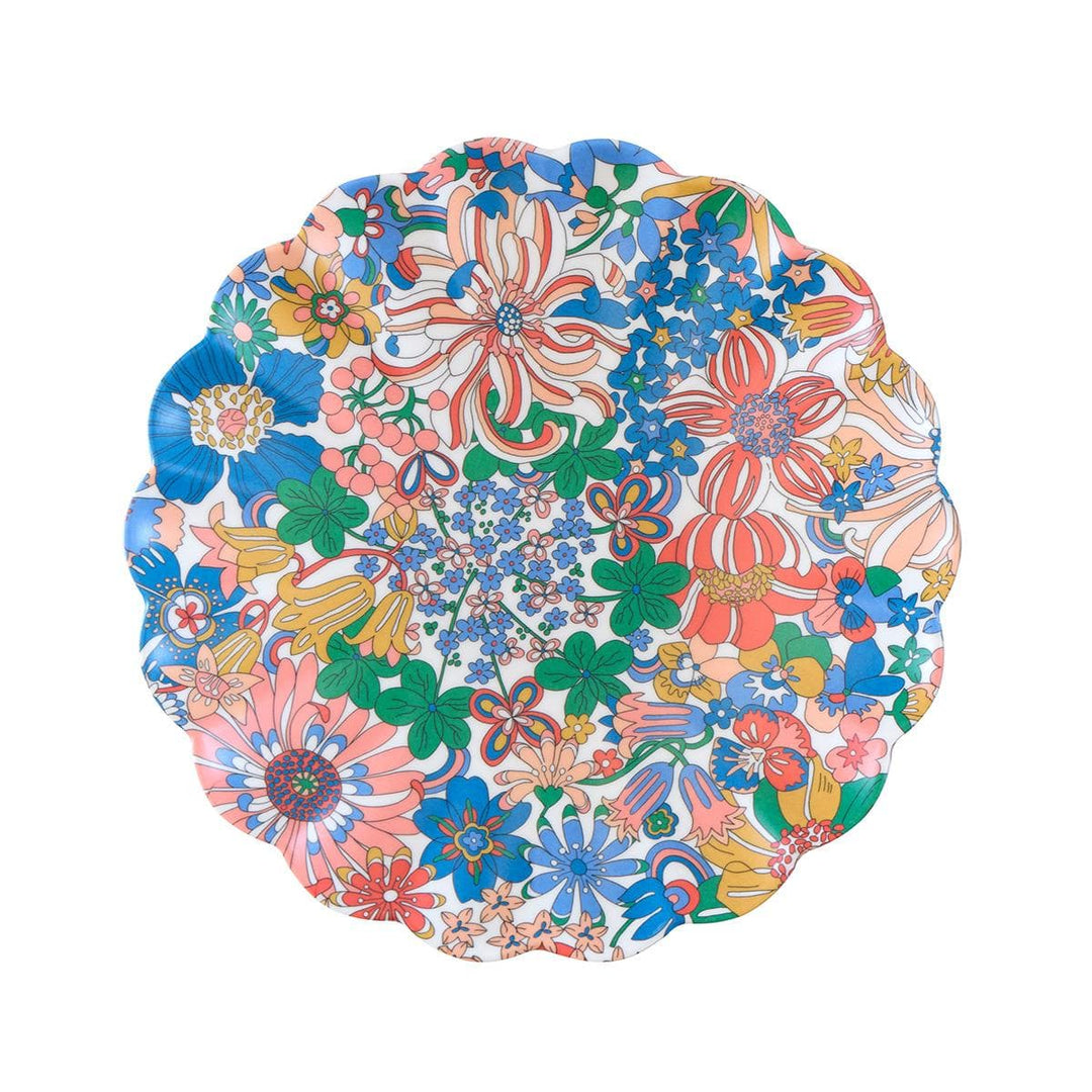Meri Meri x Liberty Garden Party Reusable Small Plates x 6 | Tableware UK Tableware Meri Meri x Liberty Garden Party Reusable Small Plates x 6