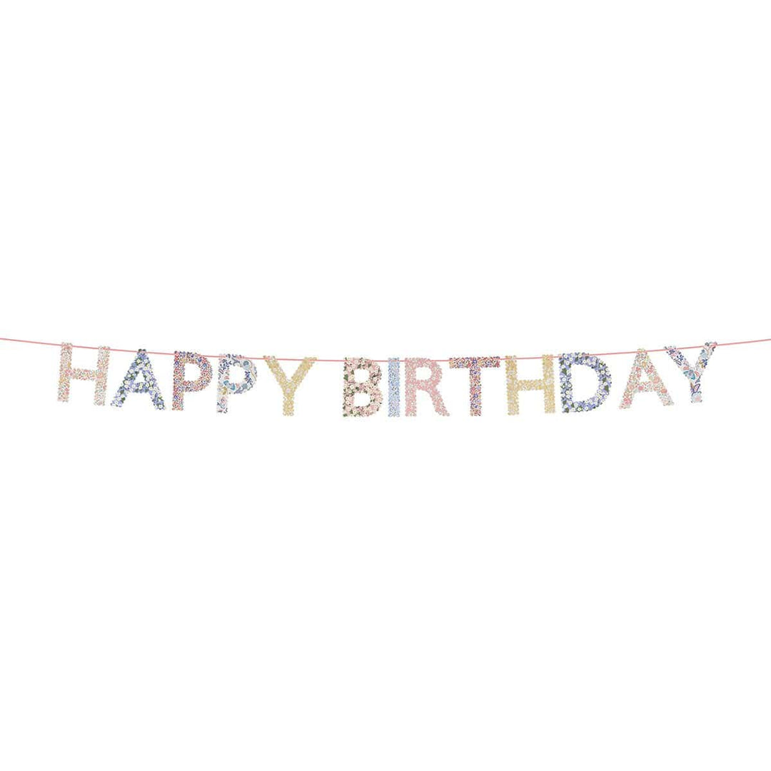 Meri Meri x Liberty Happy Birthday Party Garland Bunting Meri Meri x Liberty Happy Birthday Party Garland