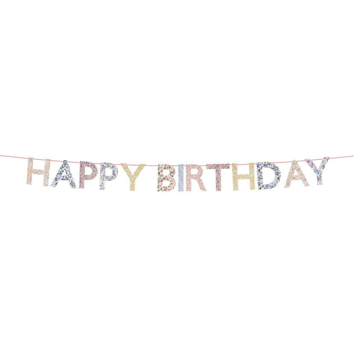 Meri Meri x Liberty Happy Birthday Party Garland Bunting Meri Meri x Liberty Happy Birthday Party Garland