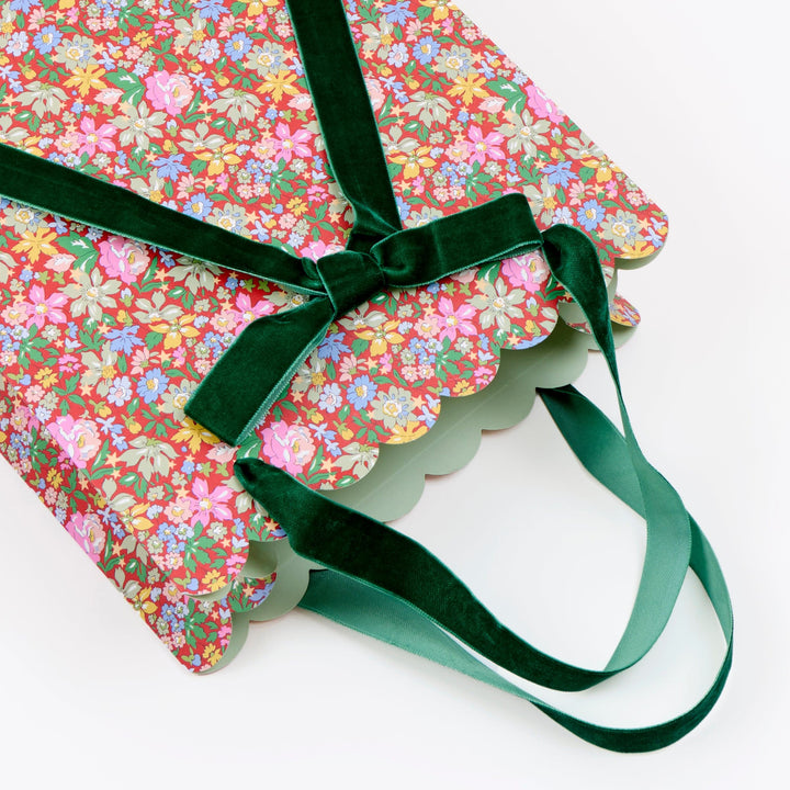 Meri Meri x Liberty Medium Christmas Gift Bags x 3 | Meri Meri x Liberty Gift Bags Meri Meri x Liberty Medium Christmas Gift Bags x 3