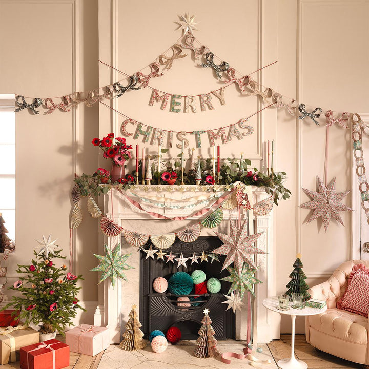 Meri Meri x Liberty Merry Christmas Party Garland Set Bunting Meri Meri x Liberty Merry Christmas Party Garland Set
