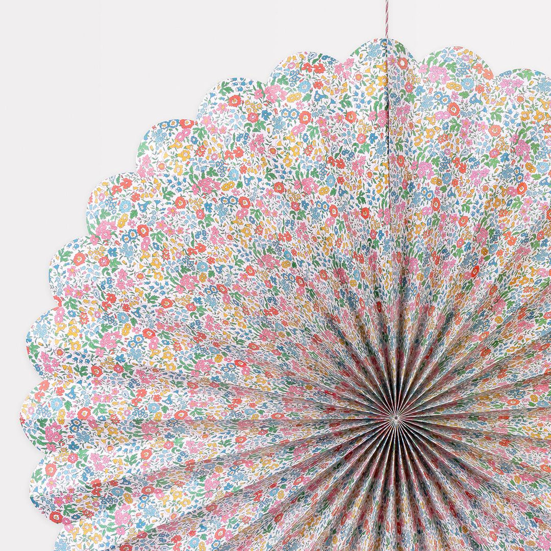 Meri Meri x Liberty Pinwheel Decorations x 3 | Little Big Party Party Decorations Meri Meri x Liberty Giant Pinwheel Decorations x 3