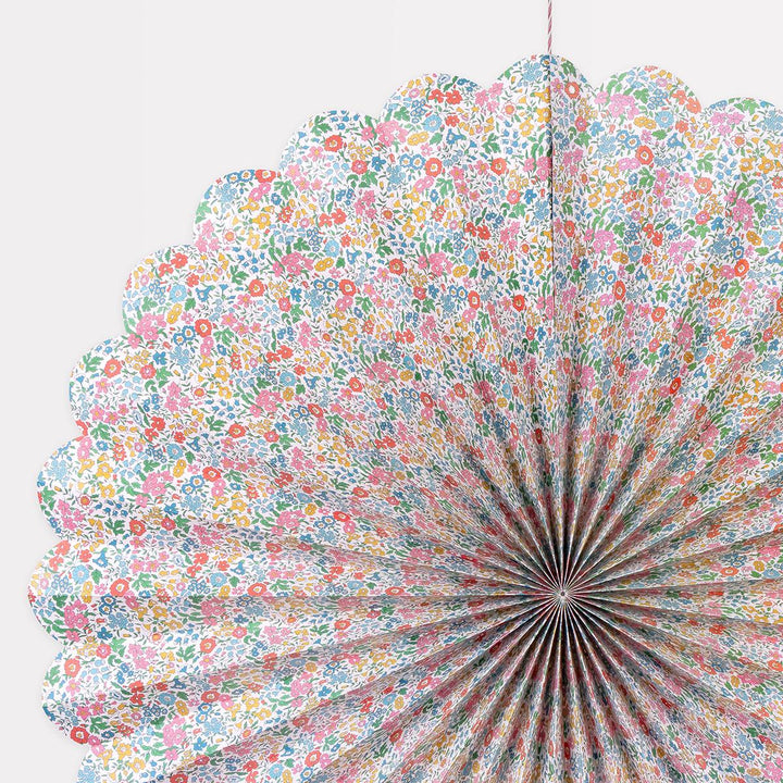 Meri Meri x Liberty Pinwheel Decorations x 3 | Little Big Party Party Decorations Meri Meri x Liberty Giant Pinwheel Decorations x 3
