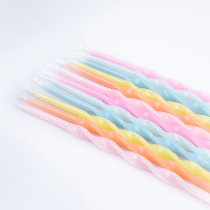 Meri Meri x Liberty Rainbow Garden Party Candles x 16 | Meri Meri Birthday Candles Meri Meri x Liberty Rainbow Garden Party Candles x 16