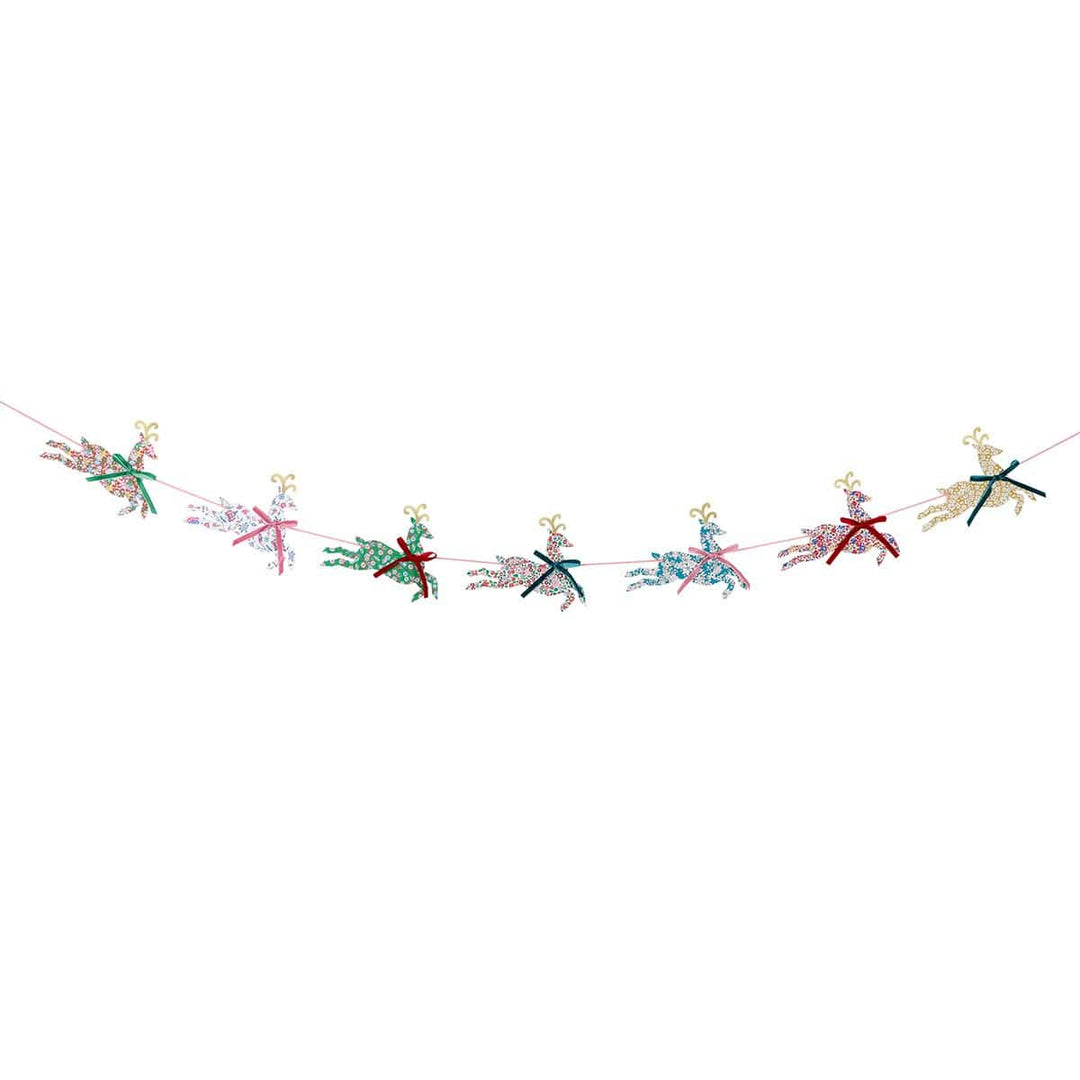 Meri Meri x Liberty Reindeer Party Garland Bunting Meri Meri x Liberty Reindeer Party Garland