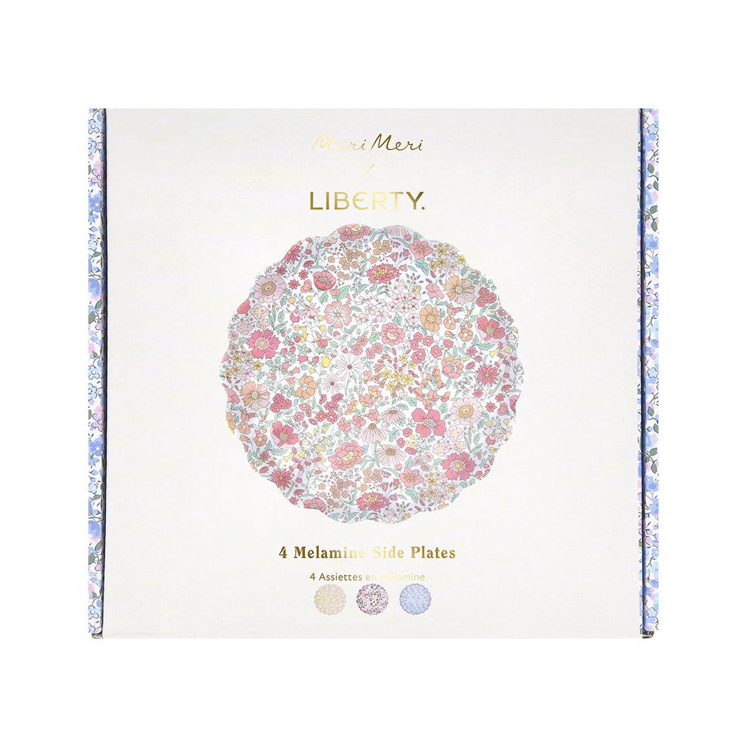 Meri Meri x Liberty Reusable Small Party Plates x 4 party plates Meri Meri x Liberty Reusable Small Party Plates x 4