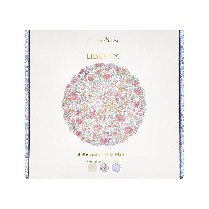 Meri Meri x Liberty Reusable Small Party Plates x 4 party plates Meri Meri x Liberty Reusable Small Party Plates x 4