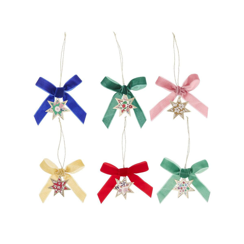 Meri Meri x Liberty Velvet Bow Christmas Crackers x 6 Crackers Meri Meri x Liberty Velvet Bow Christmas Crackers x 6