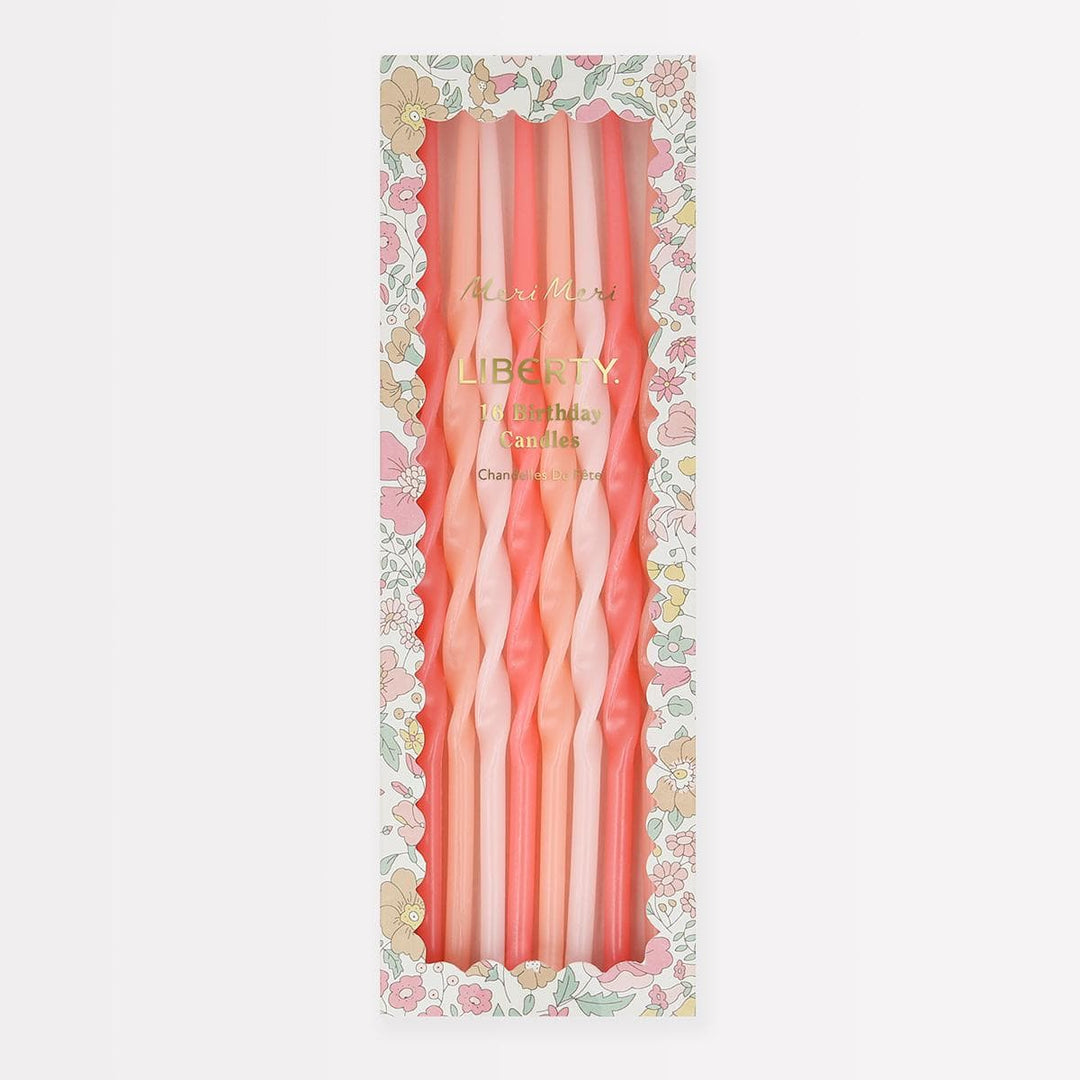 Meri Meri x Liberty Wharfedale Party Candles x 16 | Meri Meri Birthday Candles Meri Meri x Liberty Wharfedale Party Candles x 16