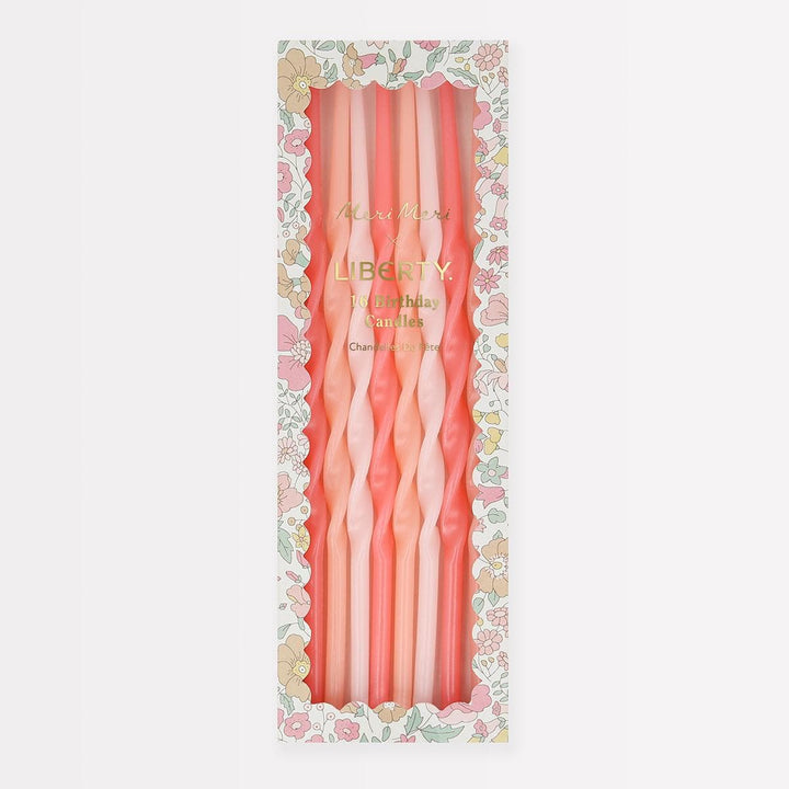 Meri Meri x Liberty Wharfedale Party Candles x 16 | Meri Meri Birthday Candles Meri Meri x Liberty Wharfedale Party Candles x 16