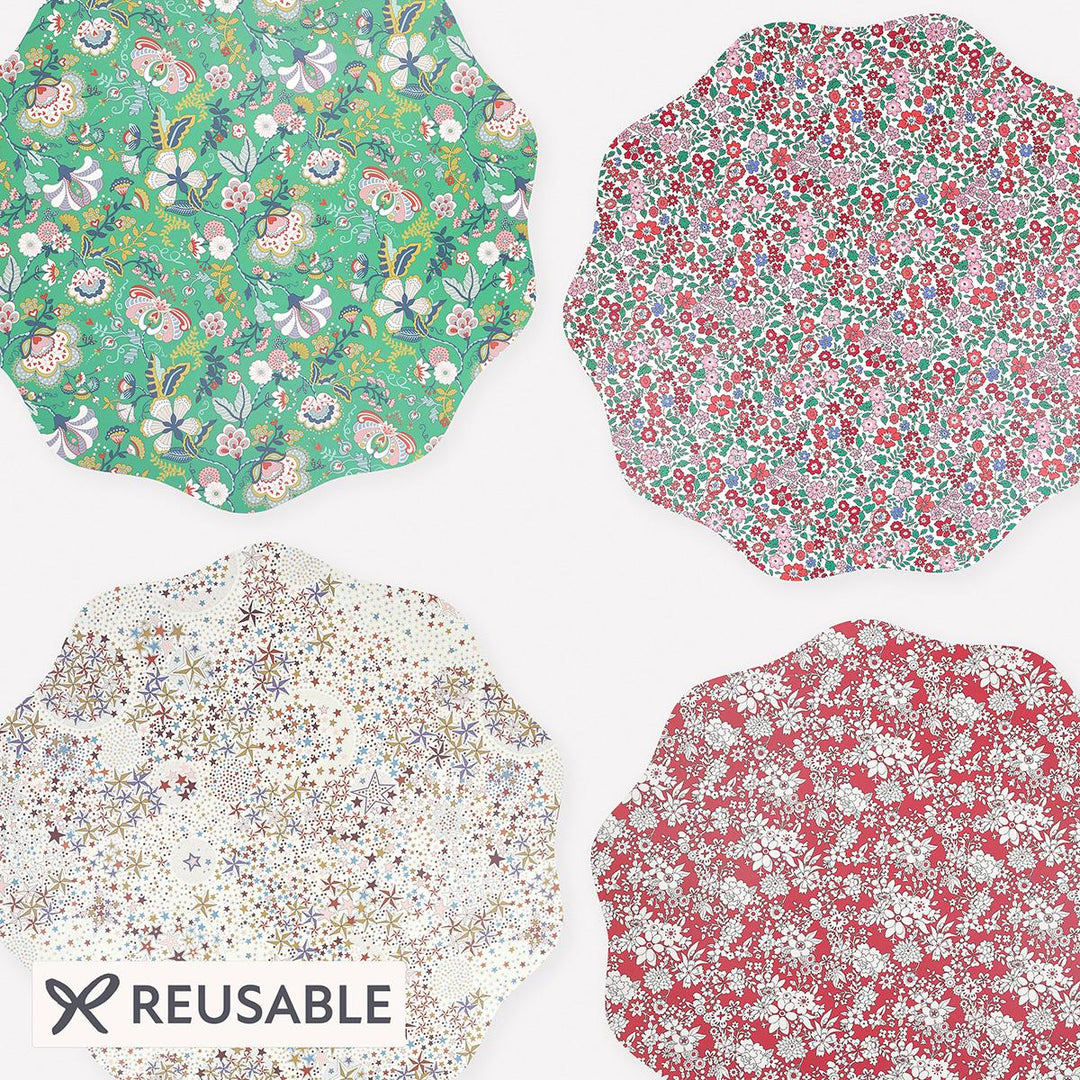 Meri Meri x Liberty Winter Placemats Set x 4 Tableware Meri Meri x Liberty Winter Placemats Set x 4