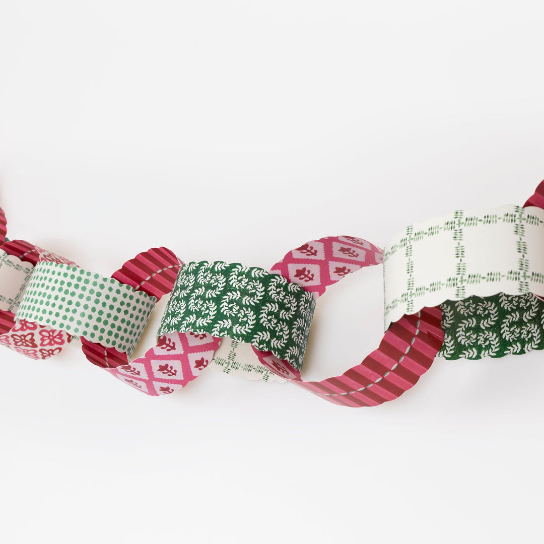 Meri Meri x Molly Mahon Christmas Paper Chains | Meri Meri Christmas Garlands Bunting Meri Meri x Molly Mahon Christmas Paper Chains