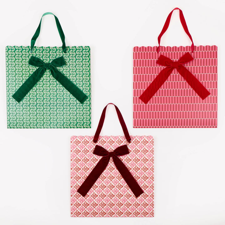 Meri Meri x Molly Mahon Large Christmas Gift Bags x 3 | Meri Meri Christmas Gift Bags Gift Bags Meri Meri x Molly Mahon Large Christmas Gift Bags x 3