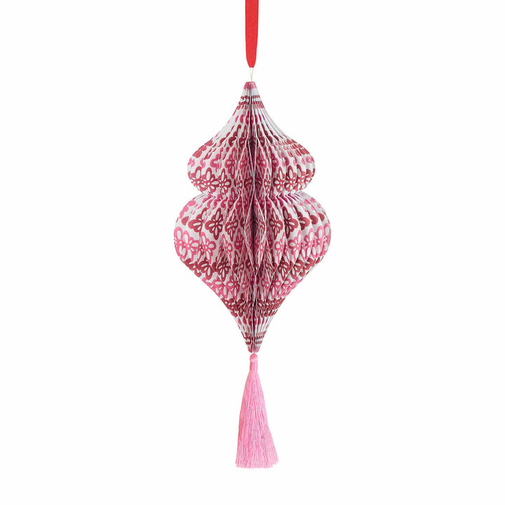 Meri Meri x Molly Mahon Large Paper Honeycomb Christmas Decorations x 3 | Meri Meri Christmas Decorations Party Decorations Meri Meri x Molly Mahon Large Paper Honeycomb Christmas Decorations x 3