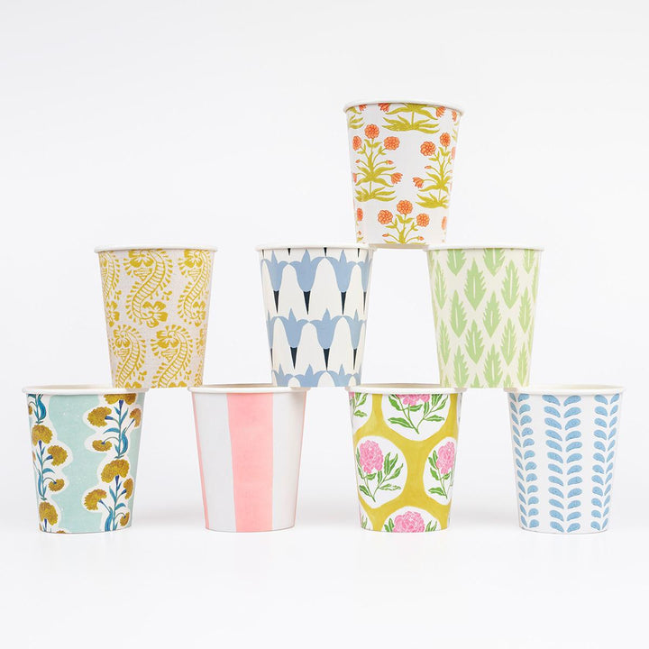 Meri Meri x Molly Mahon Party Cups x 8 | Meri Meri party cups Meri Meri x Molly Mahon Party Cups x 8