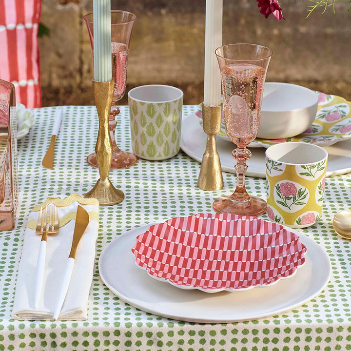 Meri Meri x Molly Mahon Patterned Reusable Party Cups x 6 | Meri Meri party cups Meri Meri x Molly Mahon Patterned Reusable Party Cups x 6