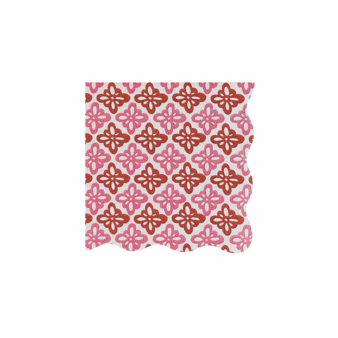 Meri Meri x Molly Mahon Red &amp; Green Christmas Cocktail Napkins x 16 | Meri Meri Christmas party napkins Meri Meri x Molly Mahon Red &amp; Green Christmas Cocktail Napkins x 16