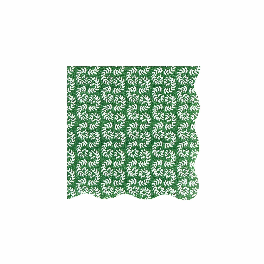 Meri Meri x Molly Mahon Red &amp; Green Christmas Cocktail Napkins x 16 | Meri Meri Christmas party napkins Meri Meri x Molly Mahon Red &amp; Green Christmas Cocktail Napkins x 16
