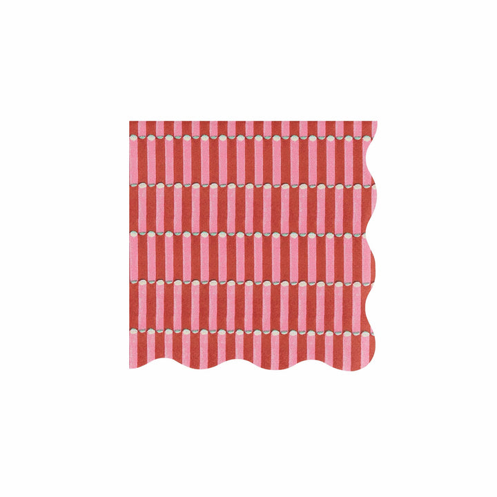 Meri Meri x Molly Mahon Red &amp; Green Christmas Cocktail Napkins x 16 | Meri Meri Christmas party napkins Meri Meri x Molly Mahon Red &amp; Green Christmas Cocktail Napkins x 16