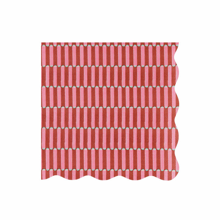 Meri Meri x Molly Mahon Red &amp; Green Large Christmas Party Napkins x 16 | Meri Meri Christmas party napkins Meri Meri x Molly Mahon Red &amp; Green Large Christmas Party Napkins x 16