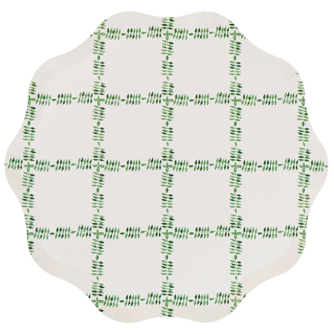Meri Meri x Molly Mahon Red &amp; Green Large Christmas Party Plates x 8 | Meri Meri Christmas party plates Meri Meri x Molly Mahon Red &amp; Green Large Christmas Party Plates x 8