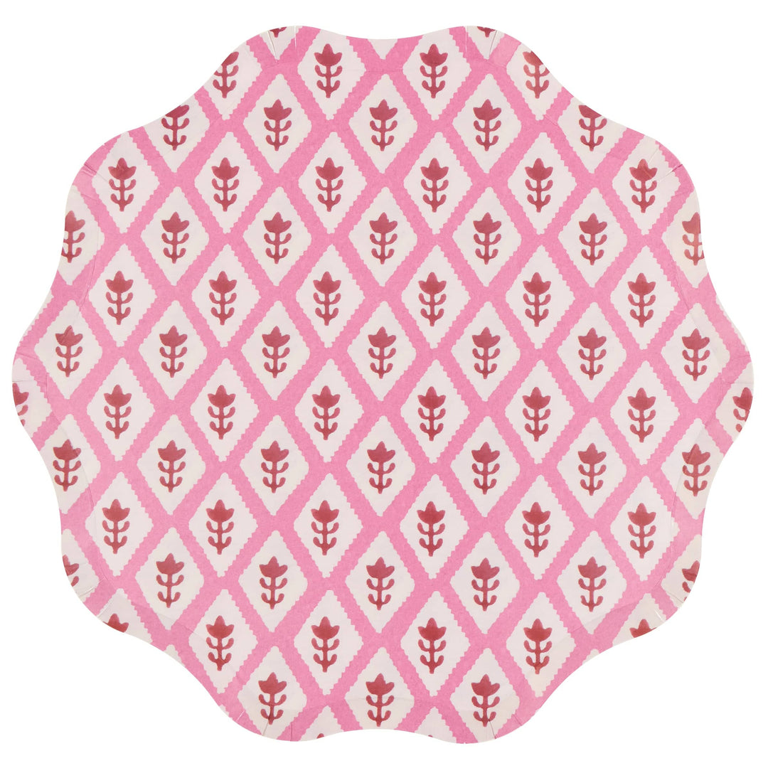 Meri Meri x Molly Mahon Red &amp; Green Large Christmas Party Plates x 8 | Meri Meri Christmas party plates Meri Meri x Molly Mahon Red &amp; Green Large Christmas Party Plates x 8