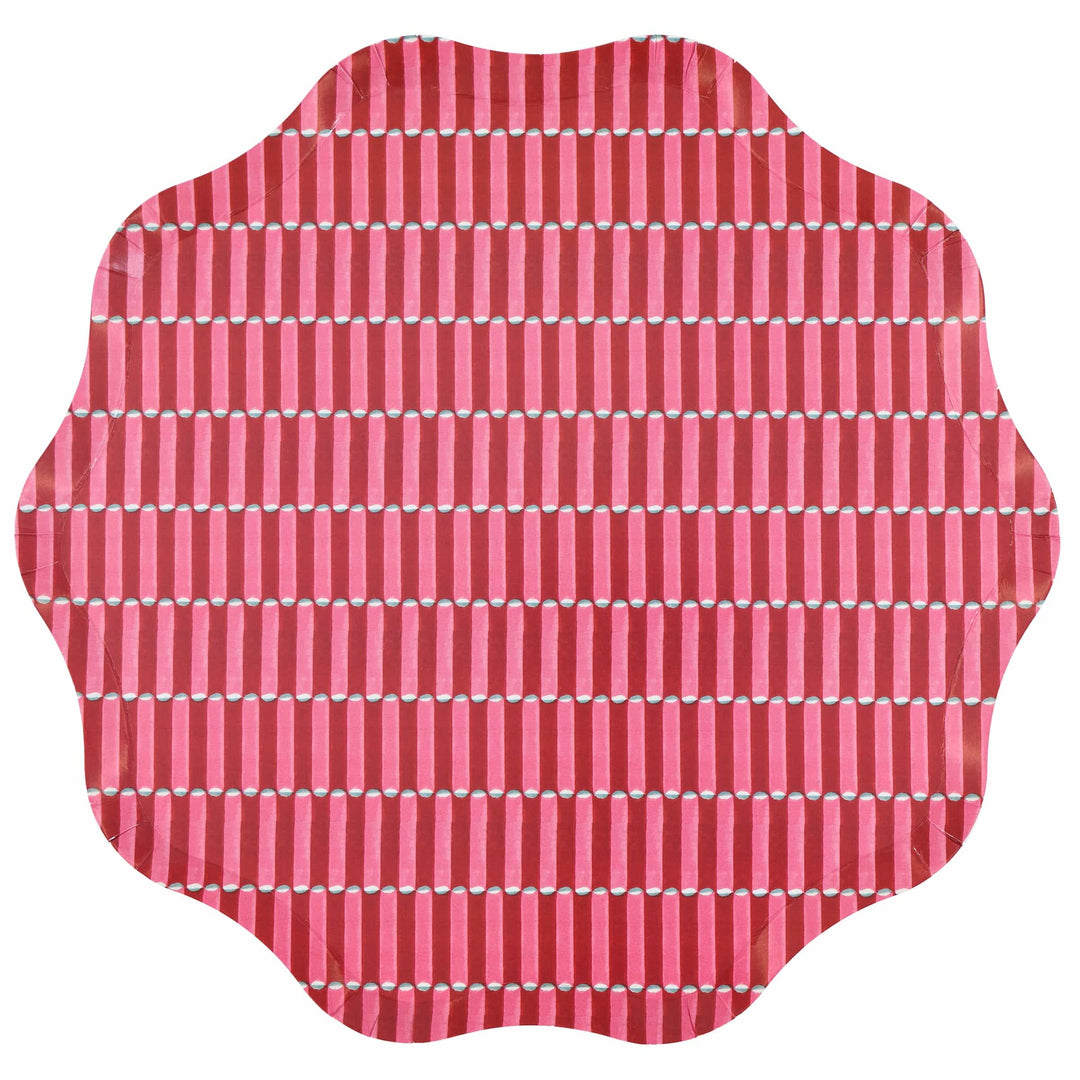 Meri Meri x Molly Mahon Red &amp; Green Large Christmas Party Plates x 8 | Meri Meri Christmas party plates Meri Meri x Molly Mahon Red &amp; Green Large Christmas Party Plates x 8