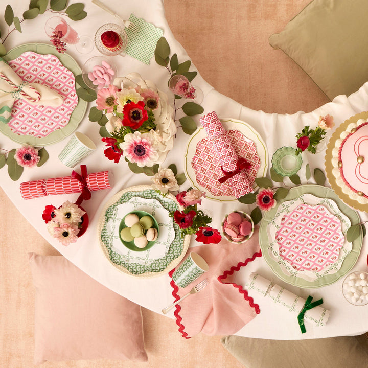 Meri Meri x Molly Mahon Red &amp; Green Small Christmas Party Plates x 8 | Meri Meri Christmas party plates Meri Meri x Molly Mahon Red &amp; Green Small Christmas Party Plates x 8