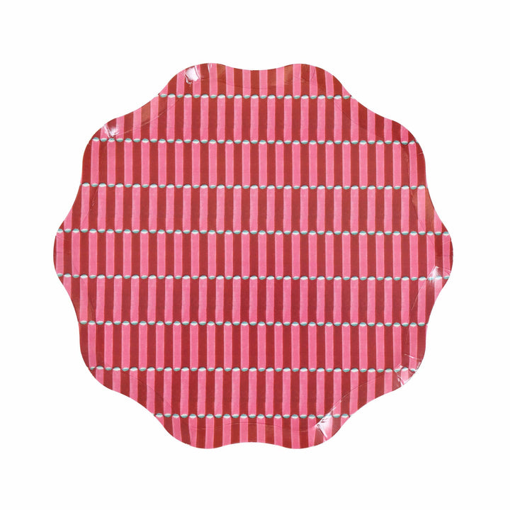 Meri Meri x Molly Mahon Red &amp; Green Small Christmas Party Plates x 8 | Meri Meri Christmas party plates Meri Meri x Molly Mahon Red &amp; Green Small Christmas Party Plates x 8