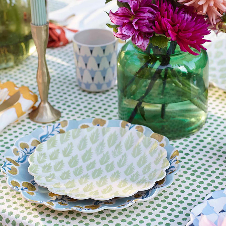 Meri Meri x Molly Mahon Reusable Large Plates x 6 | Party Tableware UK Tableware Meri Meri x Molly Mahon Patterned Reusable Large Plates x 6