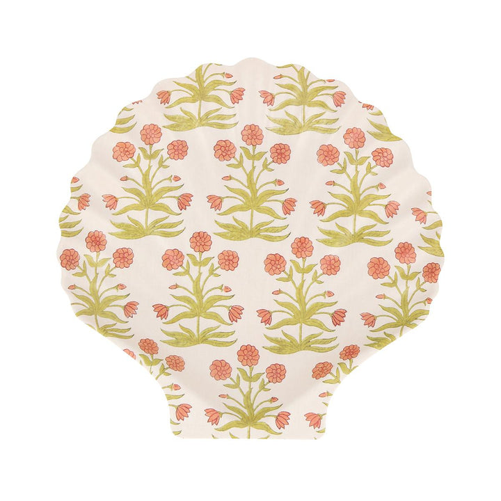 Meri Meri x Molly Mahon Reusable Shell Party Plates x 4 | Meri Meri party plates Meri Meri x Molly Mahon Reusable Shell Party Plates x 4