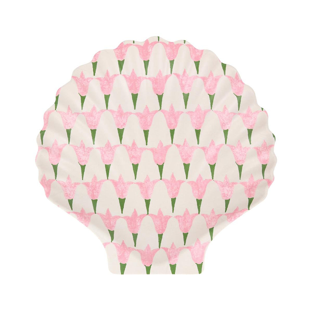 Meri Meri x Molly Mahon Reusable Shell Party Plates x 4 | Meri Meri party plates Meri Meri x Molly Mahon Reusable Shell Party Plates x 4